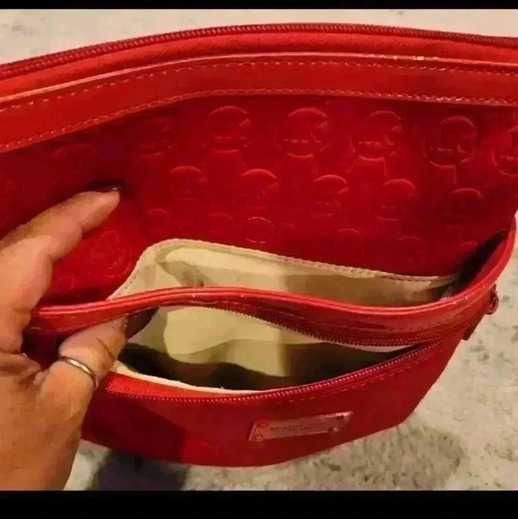 Michael Kors Red Neoprene Signature Crossbody Bag - Picture 5 of 14